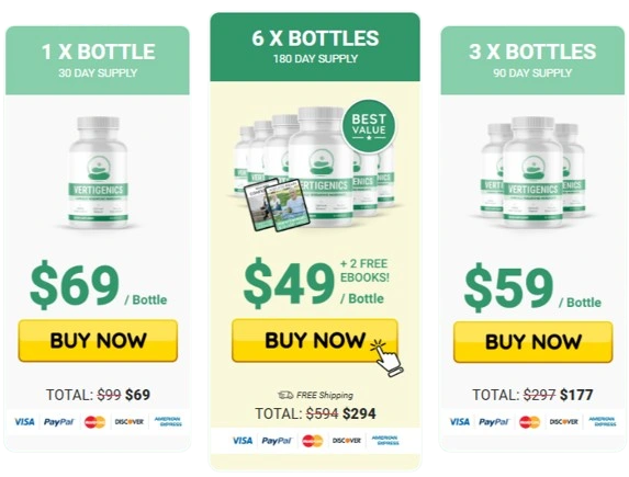 Vertigenics Price Details
