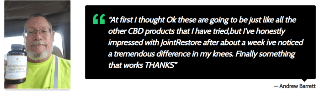 joint restore gummies customer reviews