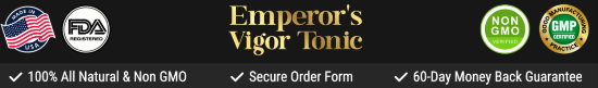 Emperors Vigor tonic certificates